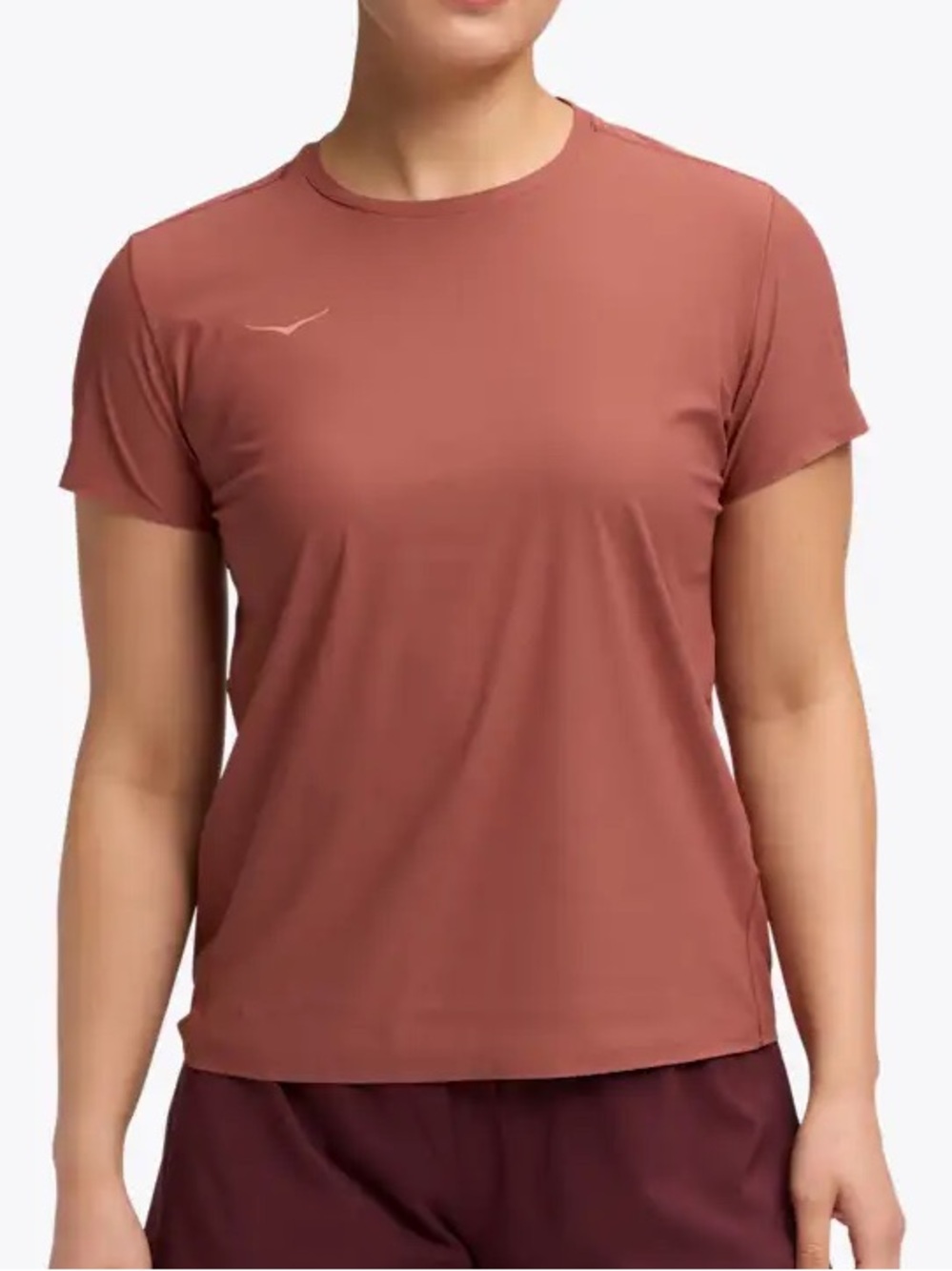 NWT HOKA Airolite Short Sleeve 2.0 WOMENS medium (Rouge)